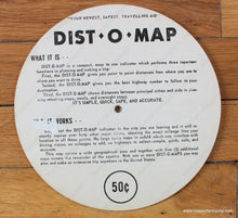 Load image into Gallery viewer, 1964 - West Coast Dist-O-Map Antique Map Genuine Road