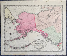 Load image into Gallery viewer, Antique-Map-Tunison's-Alaska;-verso:-Tunison's-Mexico-Central-America-and-the-West-Indies-United-States-West-1888-Tunison-Maps-Of-Antiquity-1800s-19th-century