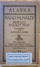Load image into Gallery viewer, Genuine-Antique-Folding-Map-The-Rand-McNally-New-Commercial-Atlas-Map-of-Alaska-1920-Rand-McNally-Maps-Of-Antiquity