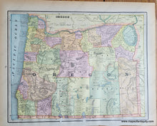 Load image into Gallery viewer, Genuine-Antique-Printed-Color-Map-Double-sided-page-Colorado-verso-Oregon-1893-Gaskell-Maps-Of-Antiquity