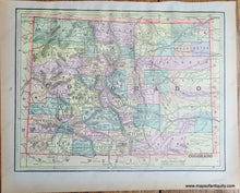 Load image into Gallery viewer, Genuine-Antique-Printed-Color-Map-Double-sided-page-Colorado-verso-Oregon-1893-Gaskell-Maps-Of-Antiquity