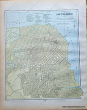 Load image into Gallery viewer, Genuine-Antique-Printed-Color-Map-Double-sided-page-California-centerfold--versos-San-Francisco-and-Nevada-1893-Gaskell-Maps-Of-Antiquity