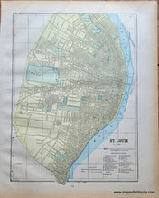 Load image into Gallery viewer, Genuine-Antique-Printed-Color-Map-Double-sided-page-North-Dakota-verso-St-Louis-1893-Gaskell-Maps-Of-Antiquity