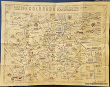 Load image into Gallery viewer, Genuine-Antique-Map-Historic-Colorado-1942-Victor-Drake-Maps-Of-Antiquity