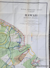 Load image into Gallery viewer, Genuine-Antique-Map-Hawaii-Hawaiian-Islands-1901-Hawaii-Territory-Survey-Maps-Of-Antiquity