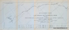 Load image into Gallery viewer, 1879 - Route And Profile Sketch Of A Line Crossing The Continental Divide From Near Fest’s Ferry
