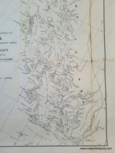 Load image into Gallery viewer, 1890 - Map Of The First Or Southeastern District Alaska Prepared By U.s. Coast And Geodetic Survey