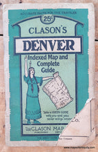 Load image into Gallery viewer, 1910 - Clason's Guide Map of Denver - Antique Map