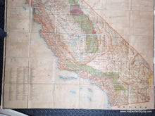 Load image into Gallery viewer, 1900 - State of California, Compiled from the official Records of the General Land Office and other sources, 1900 - Genuine Antique Map
