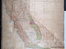 Load image into Gallery viewer, 1900 - State of California, Compiled from the official Records of the General Land Office and other sources, 1900 - Genuine Antique Map