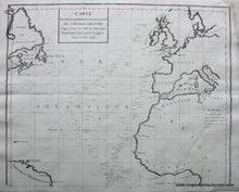 Load image into Gallery viewer, Black-and-White-Engraved-Antique-Map-Carte-des-Declinaisons-et-Inclinaisons-de-L'Aiguille-Aimantee-redigee-de'apres-la-table-des-observations-Magnetiques-faites-par-les-Voyageurs-depuis-l'Annee-1775-World--1775-Buffon-Maps-Of-Antiquity