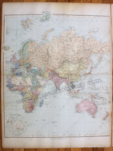 Load image into Gallery viewer, 1904 - A Chart Of The World On Mercator’s Projection Antique Map Printed-Color Genuine
