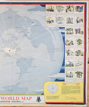 Load image into Gallery viewer, Genuine-Antique-Map-Air-World-Map-by-American-Airlines-1944-American-Airlines-Maps-Of-Antiquity