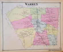 Load image into Gallery viewer, Genuine-Antique-Map-Warren-VT-Vermont-1873-Beers-Maps-Of-Antiquity
