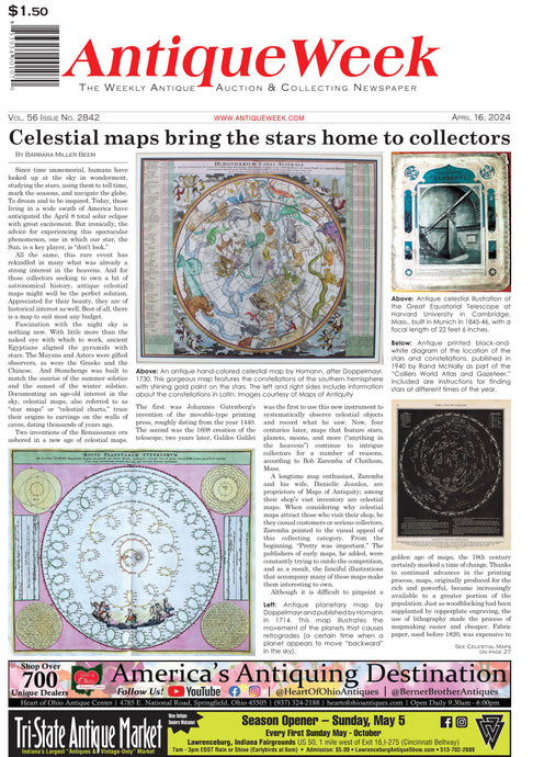 We were Featured in the Cover Article of Antique Week Newspaper!