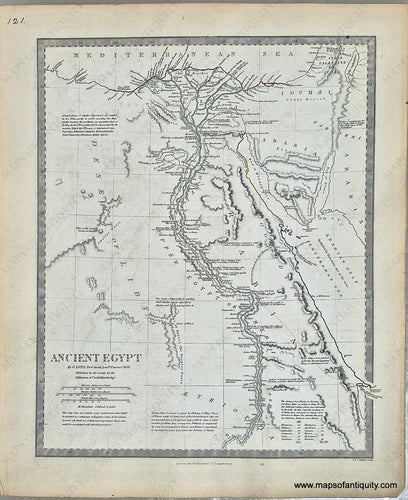 AFR026-Antique-Map-Ancient-Egypt-Nile-1850-SDUK-Society-for-the-Diffusion-of-Useful-Knowledge-1800s-Maps-of-Antiquity