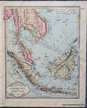 Load image into Gallery viewer, 1888 - Double-Sided Sheet With Multiple Maps: Centerfold Tunison’s Africa ; Versos: Farther India
