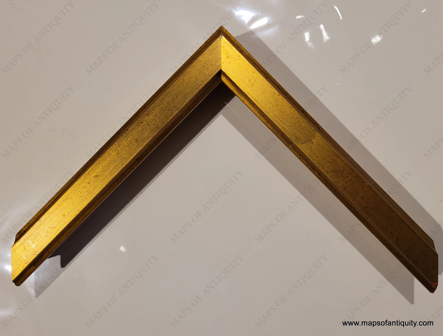 Gold Wood Frame, Tall Contemporary Style, for Small Pieces, up to 12 x ...