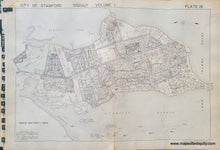 Load image into Gallery viewer, 1938 - [Part of] City of Stamford, Fairfield County, Connecticut, Plate 16 - Antique Map
