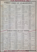 Load image into Gallery viewer, 1912 - Plate 8 Charlestown Part Of Ward 5 City Boston Antique Map Genuine
