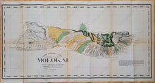 Load image into Gallery viewer, 1906 - Molokai Antique Map Genuine Colored
