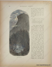 Load image into Gallery viewer, 1872 - Profile Mountain Antique Engraved Print Genuine Hand-Colored Illustration
