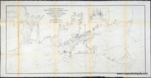 Load image into Gallery viewer, 1872 - Map of the Coast of Massachusetts and Rhode Island to Accompany the Report of the US Commissioner of Fish and Fisheries, Showing the Location of Traps and Pounds, as also the Exploration of the Commission in 1871 - Genuine Antique Chart
