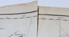 Load image into Gallery viewer, 1807 - A New Chart of the Caribbean Sea and Isles Including the Coast of Guayana---Accurately drawn from the Authentic Documents by R. Blachford - Antique Chart
