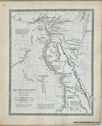 AFR026-Antique-Map-Ancient-Egypt-Nile-1850-SDUK-Society-for-the-Diffusion-of-Useful-Knowledge-1800s-Maps-of-Antiquity