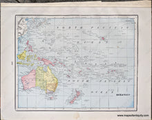 Load image into Gallery viewer, 1892 - Africa; Versos: Oceanica Map Showing Routes Of Voyages And Discoveries 861-1685 Antique
