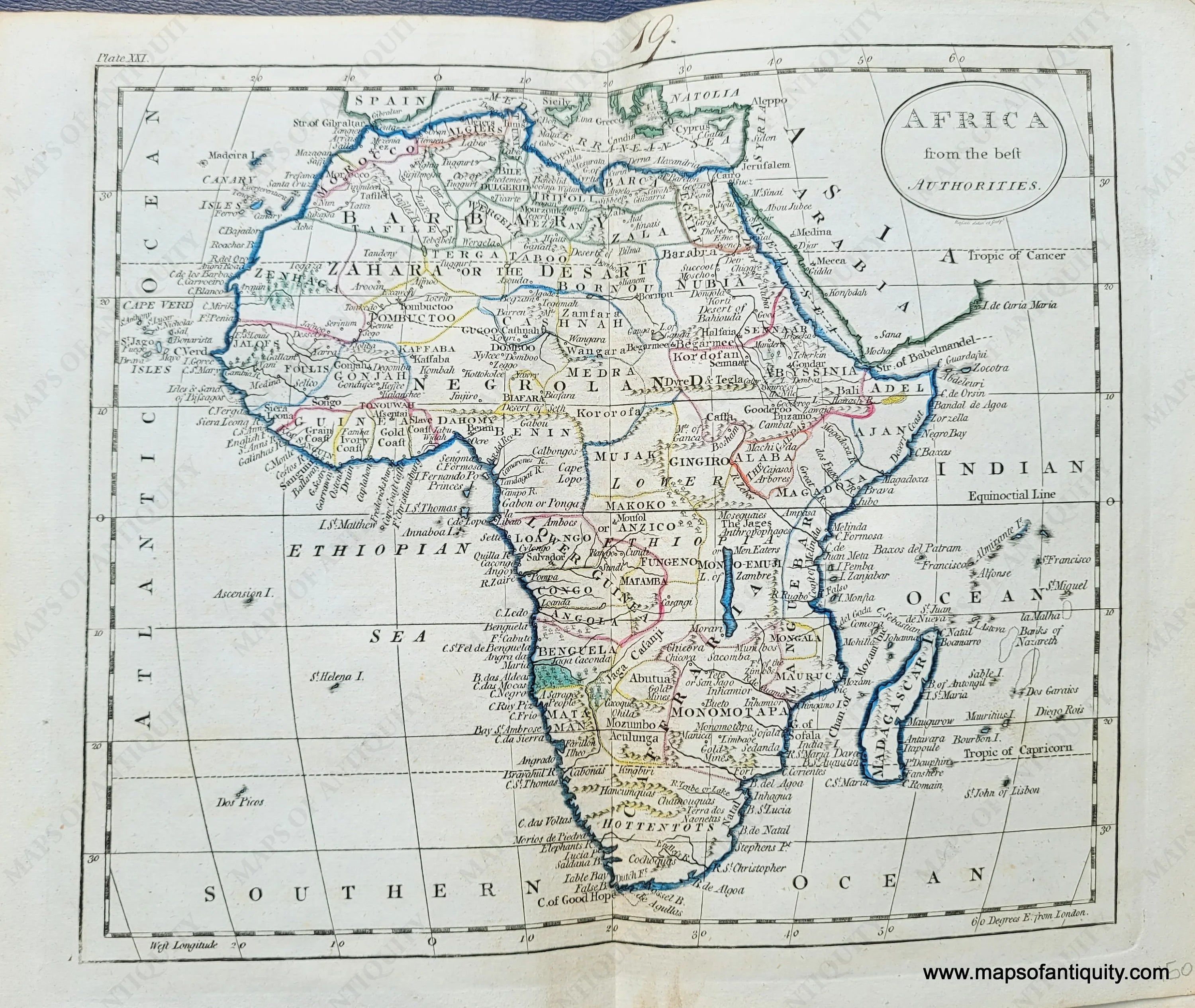 1800 - Africa from the best Authorities - Antique Map – Maps of Antiquity