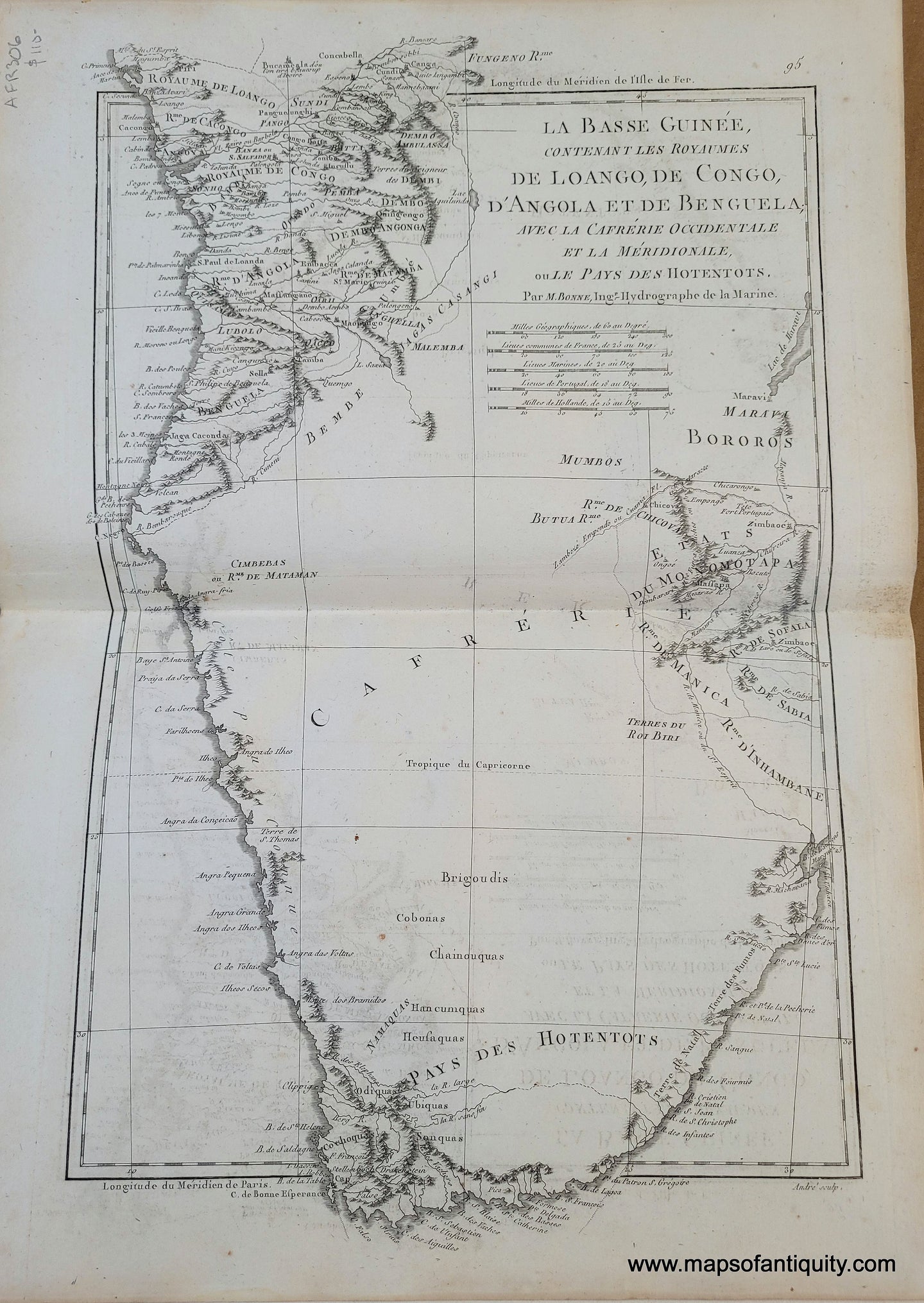 Genuine-Antique-Map-Africa---La-Basse-Guinee-contenant-les-Royaumes-de-Loango-de-Congo-dAngola-et-de-Benguela-avec-la-Cafrerie-Occidentale-et-la-Meridionale-ou-le-Pays-des-Hotentots-1788-Bonne-Desmarest-Maps-Of-Antiquity