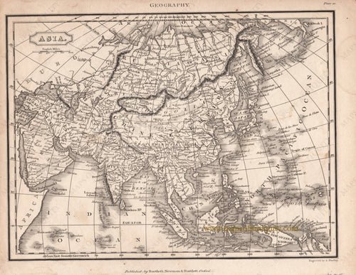 Black-and-White-Antique-Map-Asia-Asia--1830-(circ-1830)-Findlay-Maps-Of-Antiquity