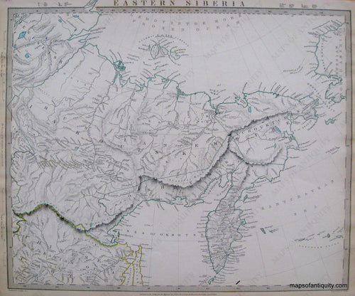 Antique-Hand-Colored-Map-Eastern-Siberia-Asia-Siberia-1838-SDUK/-Society-for-the-Diffusion-of-Useful-Knowledge-Maps-Of-Antiquity