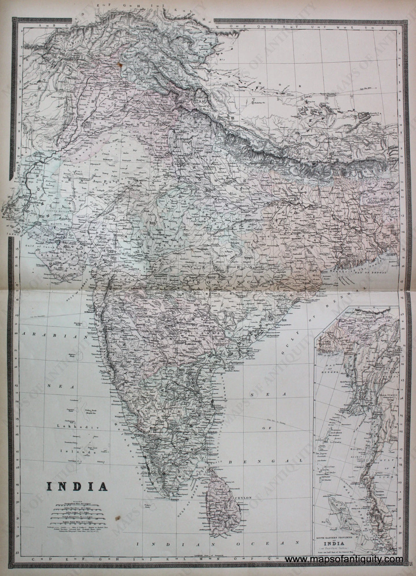 Antique-Hand-Colored-Map-India-Asia-India-1887-Bradley-Maps-Of-Antiquity