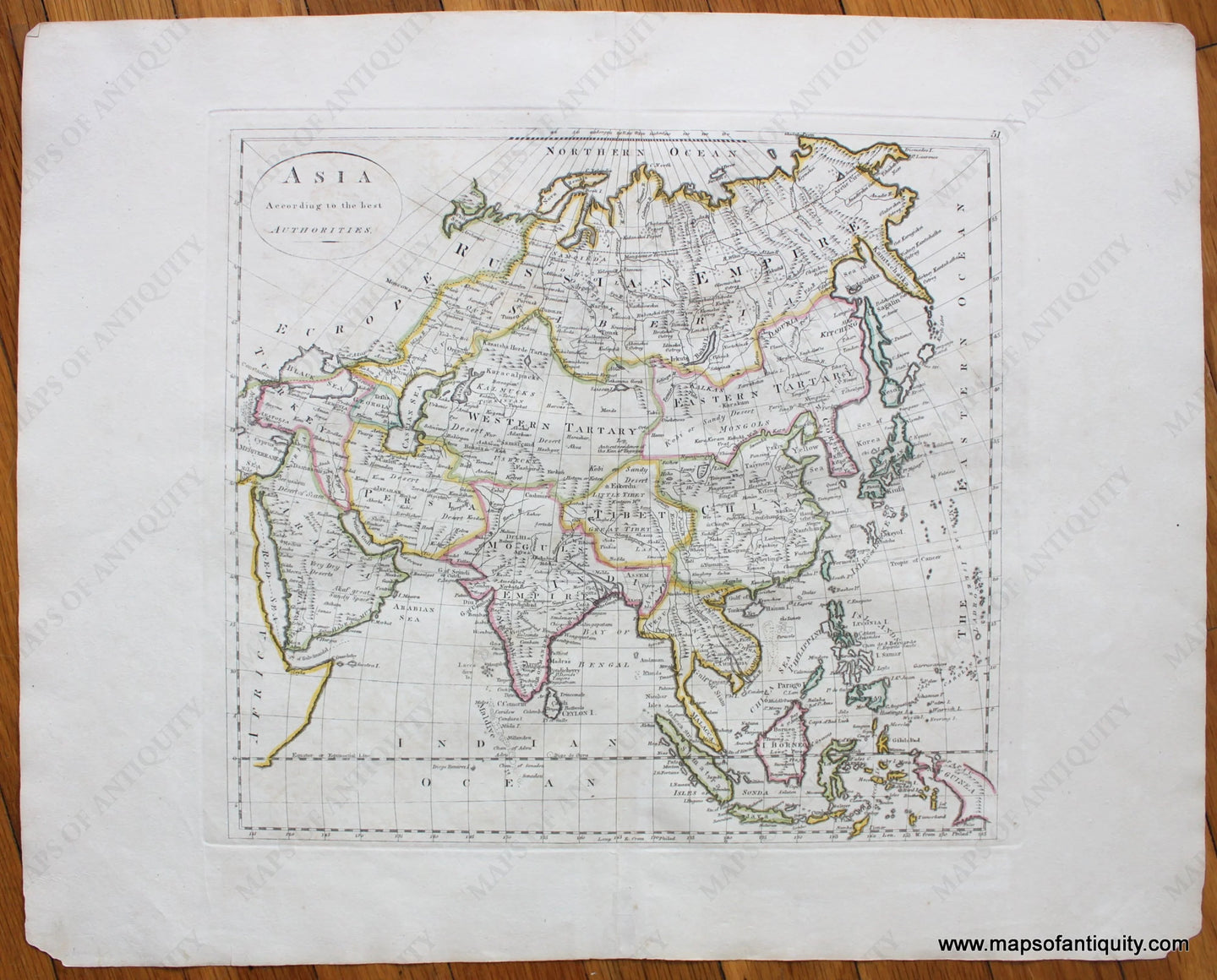 Antique-Hand-Colored-Map-Asia-According-to-the-Best-Authorities-Asia-Asia-General-1814-Carey-Maps-Of-Antiquity