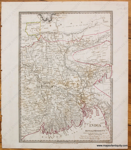 Antique-Hand-Colored-Map-India---Bengal-Presidency-Asia-Indian-Subcontinent-1831-SDUK/Society-for-the-Diffusion-of-Useful-Knowledge-Maps-Of-Antiquity