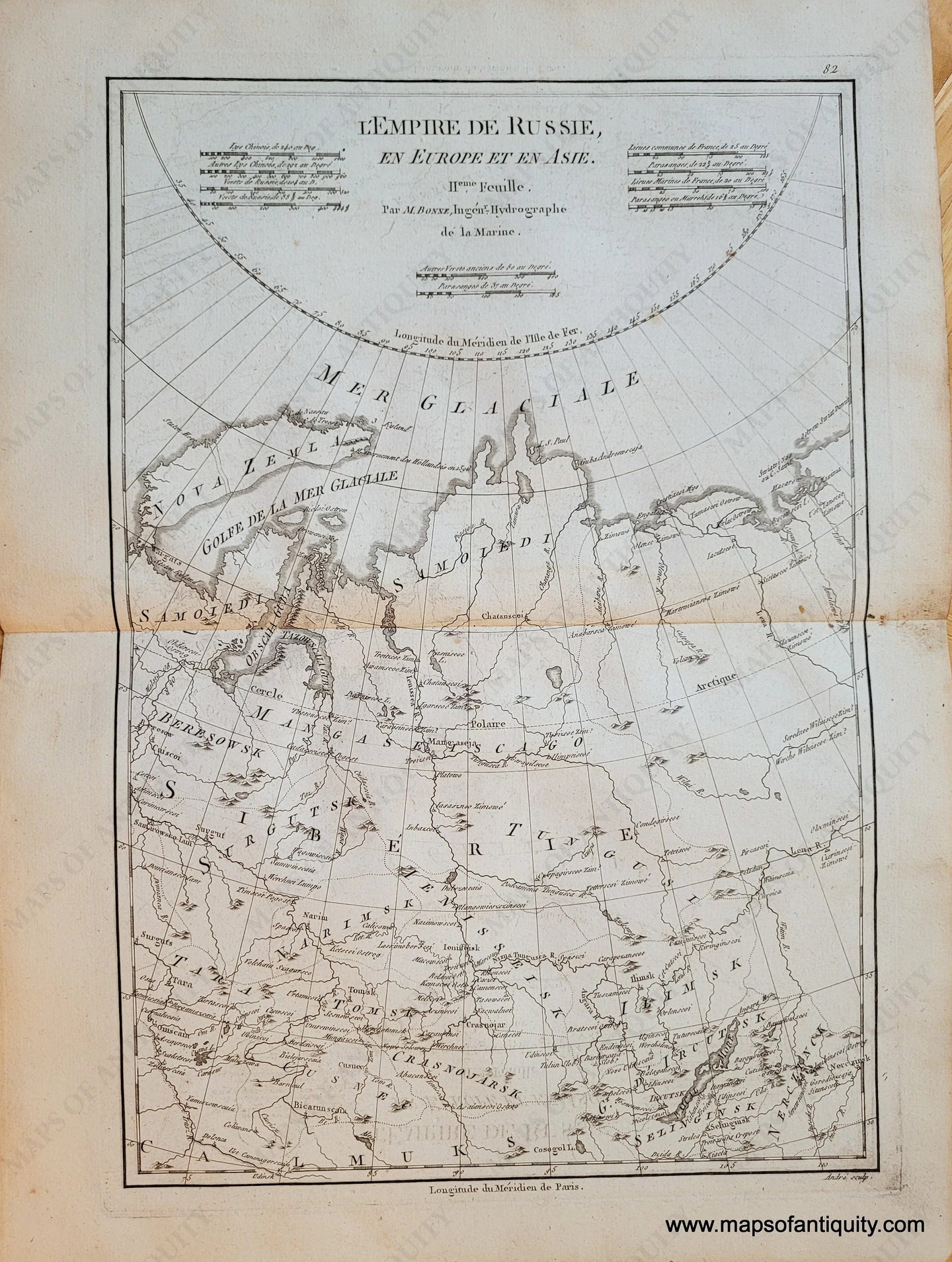 1787 - L’empire De Russie En Europe Et Asie. Antique Map Genuine