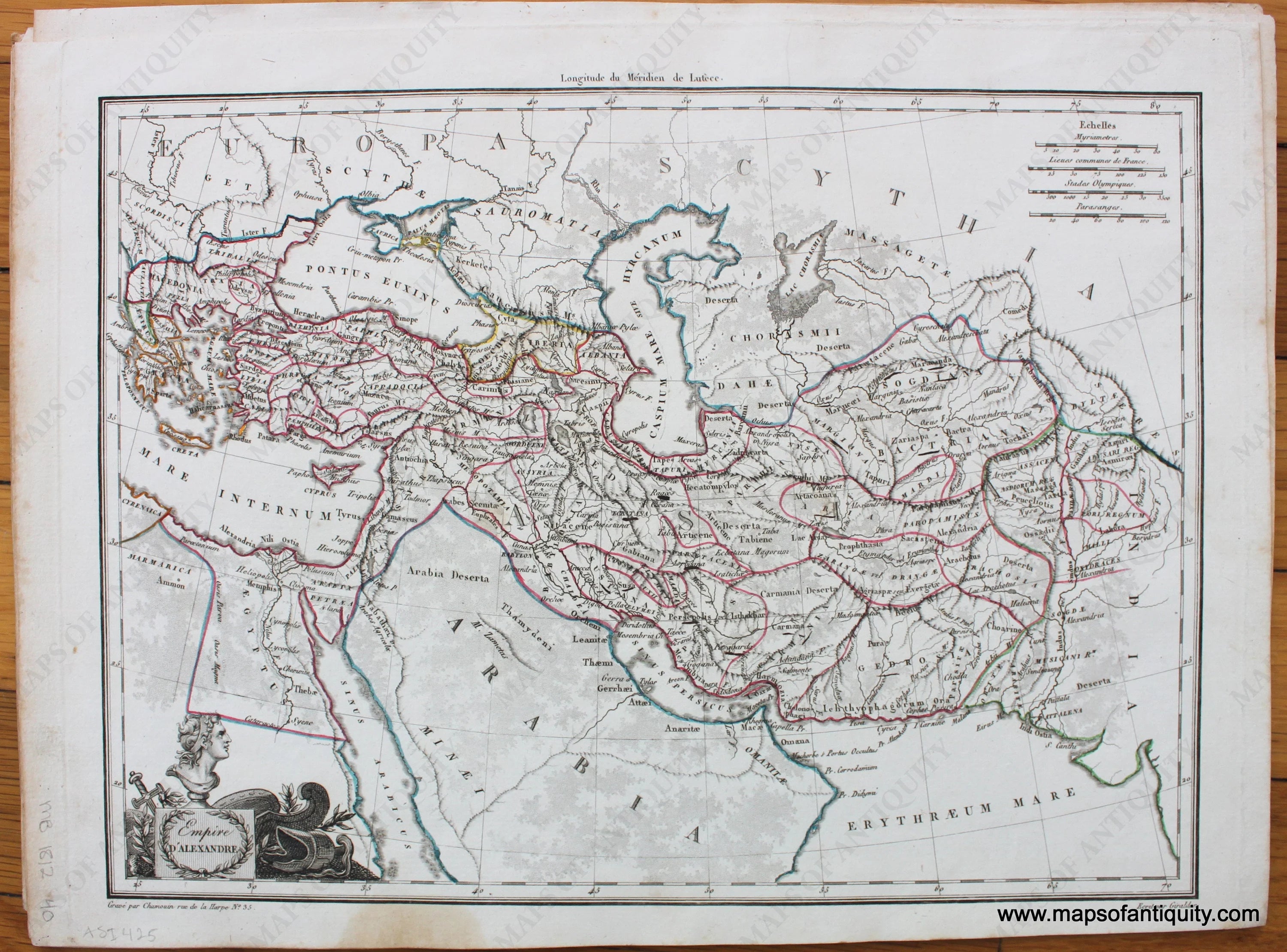 1812 - Empire d' Alexandre - Antique Map – Maps of Antiquity