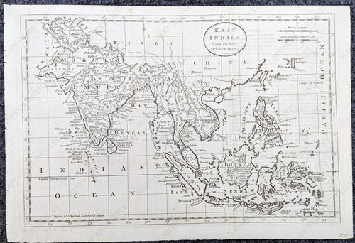 Genuine-Antique-Map-East-Indies-from-the-best-Authorities.-Asia-Southeast-Asia-&-Indonesia-1787-Guthrie-Maps-Of-Antiquity-1800s-19th-century