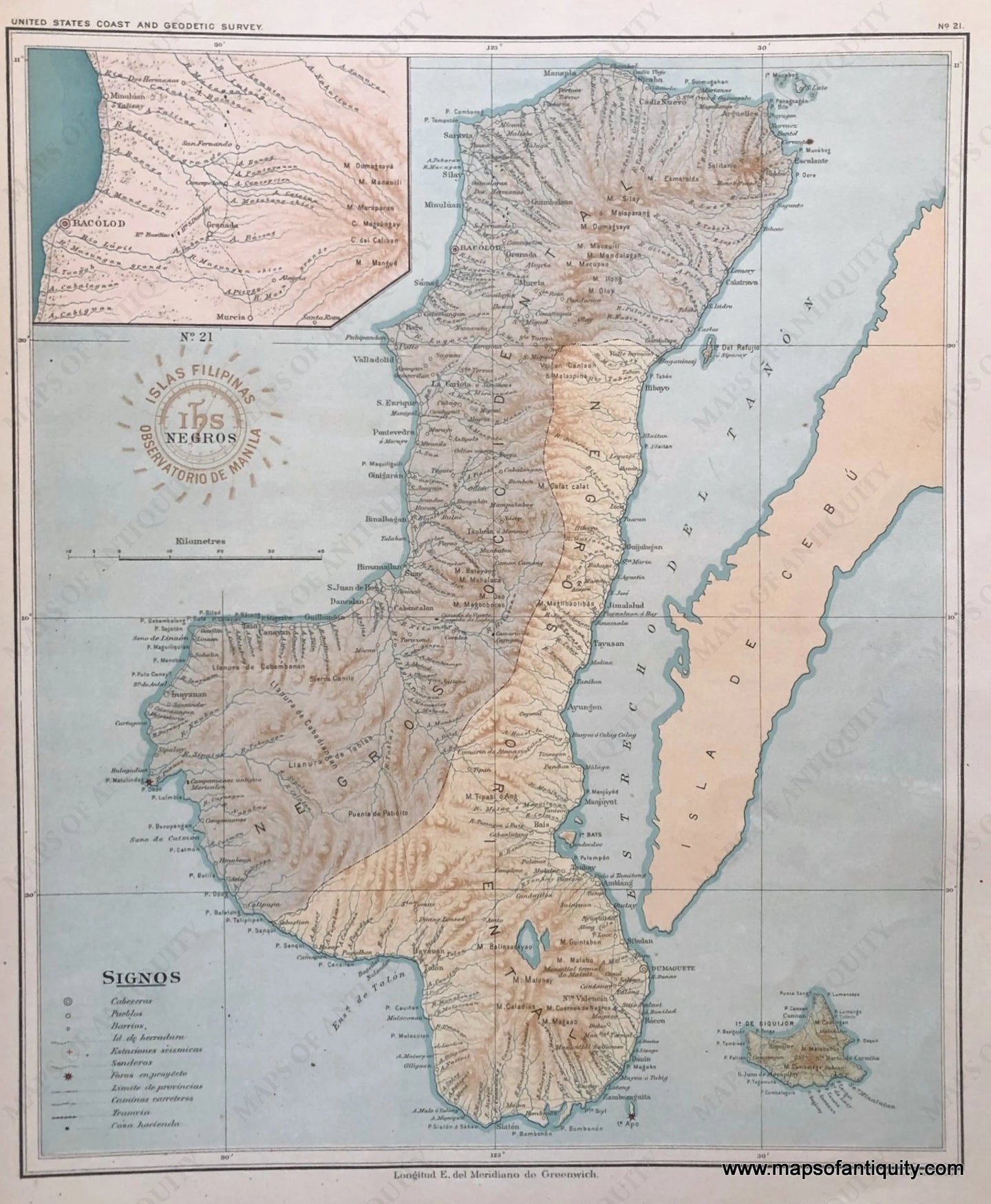 '-Panay-and-Guimaras-Islands-Philippines-Asia-Southeast-Asia-&-Indonesia-1899-P.-Jose-Algue/USC&GS-Maps-Of-Antiquity-1800s-19th-century