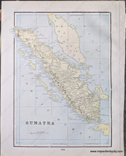 Load image into Gallery viewer, 1892 - Java; Verso: Sumatra Antique Chart Genuine Printed-Color Comparative
