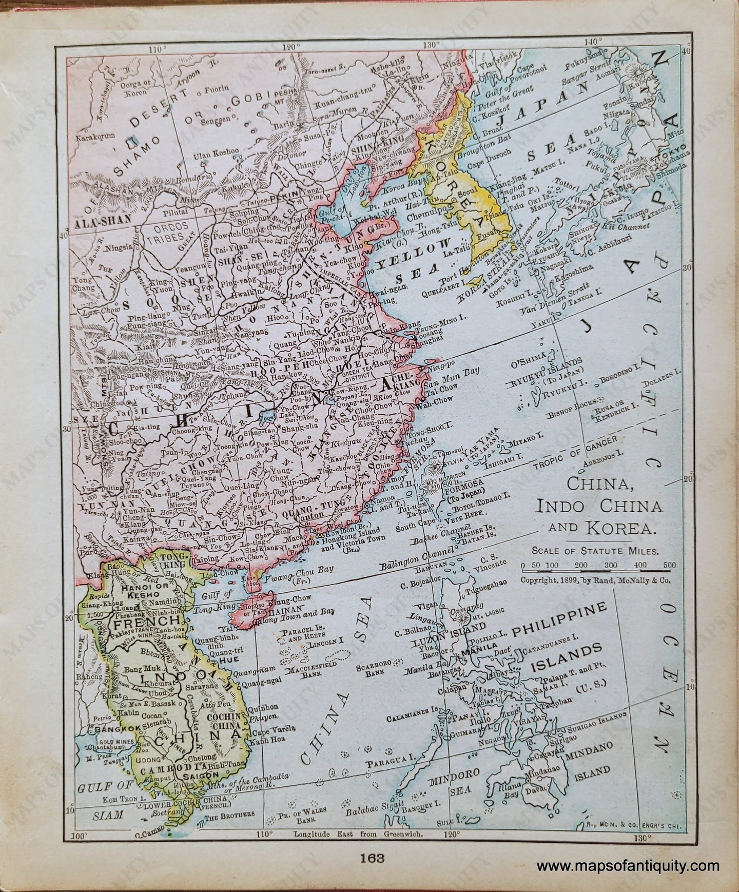 Genuine-Antique-Map-China-Indo-China-and-Korea-1900-Rand-McNally-Maps-Of-Antiquity