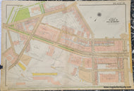 Genuine-Antique-Map-Plate-31-Part-of-Ward-4-City-of-Boston-Northeastern-University--1938-Bromley-Maps-Of-Antiquity