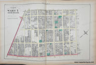 Genuine-Antique-Map-Part-of-Ward-7-South-Boston-Plate-B-1874-Hopkins-Maps-Of-Antiquity