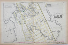 Load image into Gallery viewer, Genuine-Antique-Map-Part-of-Ward-12-South-Boston-Plate-E-1874-Hopkins-Maps-Of-Antiquity
