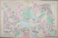Genuine-Antique-Map-Part-of-Ward-16-Dorchester-Plate-J-1874-Hopkins-Maps-Of-Antiquity