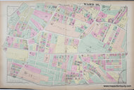 Genuine-Antique-Map-Part-of-Ward-16-Dorchester-Plate-K-1874-Hopkins-Maps-Of-Antiquity