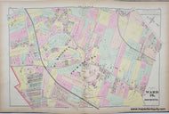 Genuine-Antique-Map-Part-of-Ward-16-Dorchester-Plate-M-1874-Hopkins-Maps-Of-Antiquity