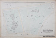 Antique map titled 'Plan of Boston Common and Public Garden' showing labeled areas and monuments, paths, roads, ponds.
